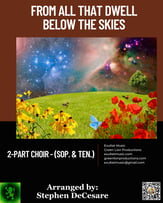 From All That Dwell Below The Skies Two-Part Mixed choral sheet music cover